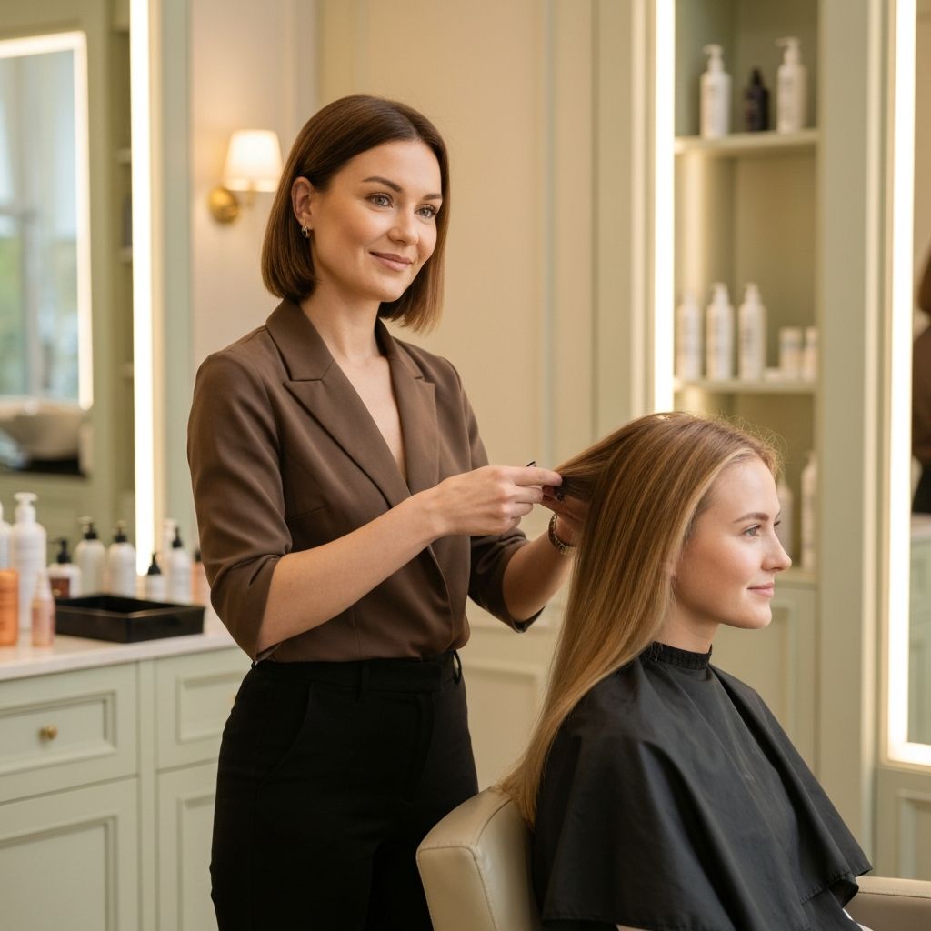 Oritoke salon specialist at work